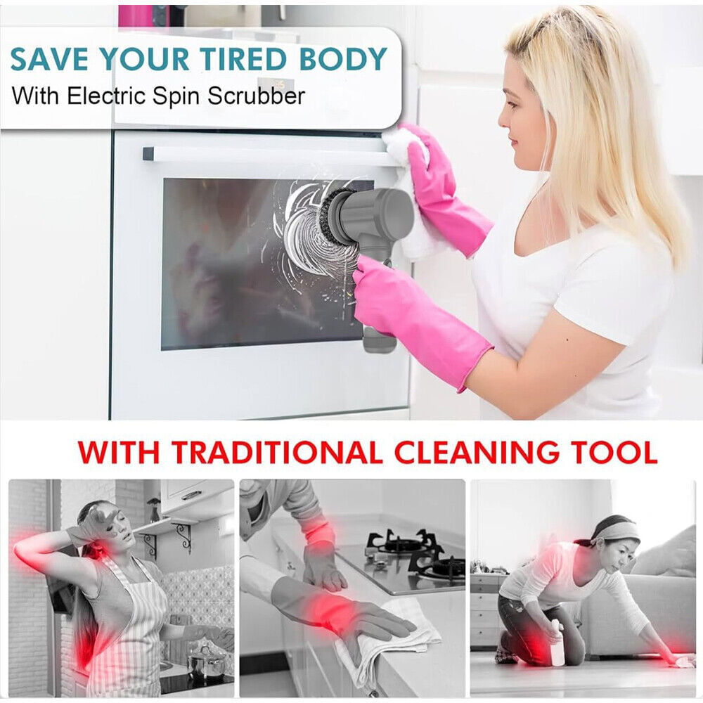 Best cleaning tool ,Cleaning Brush Spin Scrubber ,Rechargeable Electric Cordless